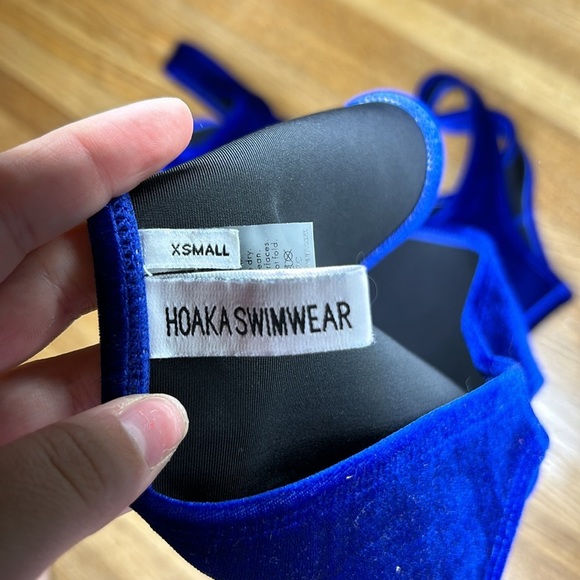 Hoaka Neoprene Swim Royal Velvet Bikini Set - Picture 5 of 6
